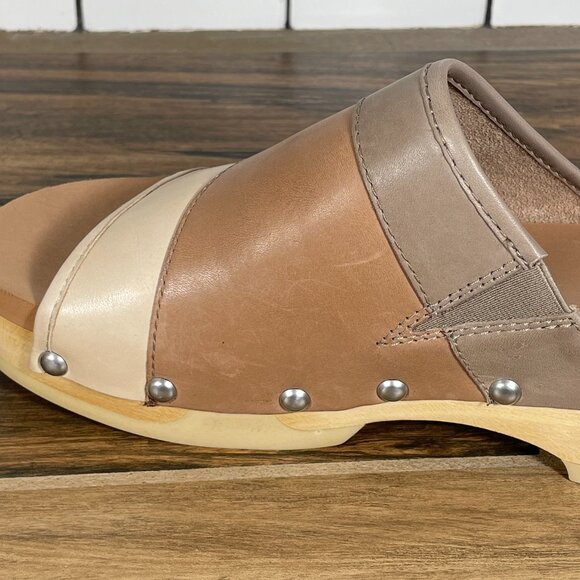 Earth Pine Tiga Womens Size 8.5 Shoes Multicolor Leather Platform Slide Sandal - Picture 13 of 16